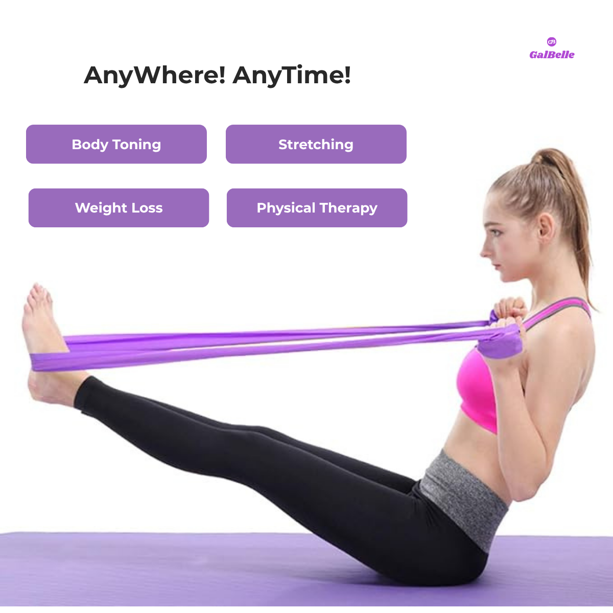 Thera Resistance Band for Women Exericse at Home